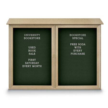 United Visual Products Indoor Enclosed Combo Board, 48"x36", White Frame/Burgundy & Amethyst UVCB4836W-BURGUN-AMETHY